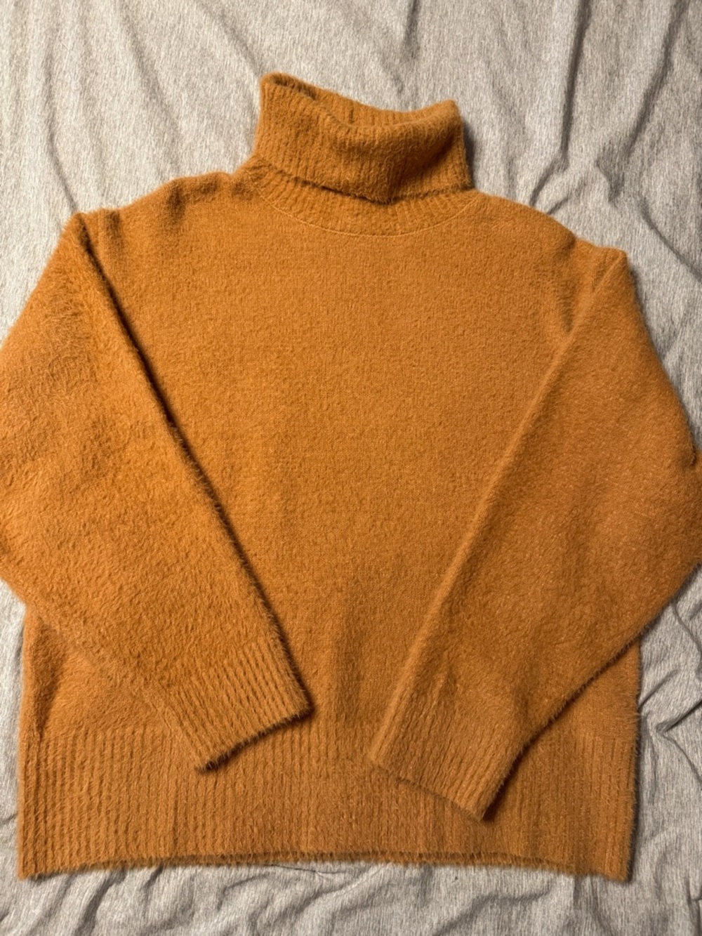 CALIA by Carrie Underwood Cozy Turtleneck Sweater in Burnt Orange